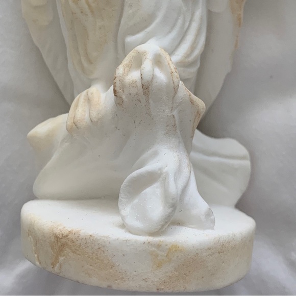 Alabastrite white Snow Owl with red eyes - Picture 13 of 13